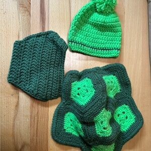 Handmade Newborn Turtle Diaper Cover/Photo Op